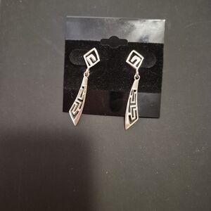 Artisan Silver Geometric Earrings